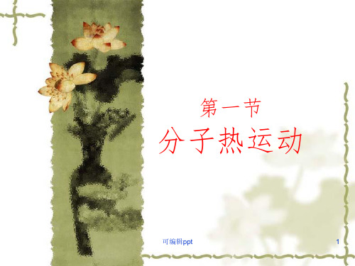 分子热运动(人教版161全课+flash)ppt课件