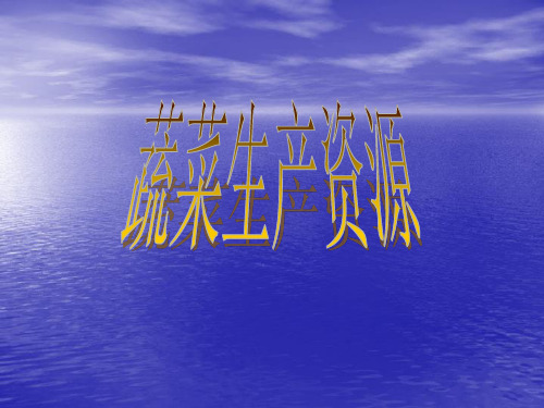 蔬菜分类方法