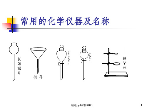 常用的化学仪器及名称PPT课件
