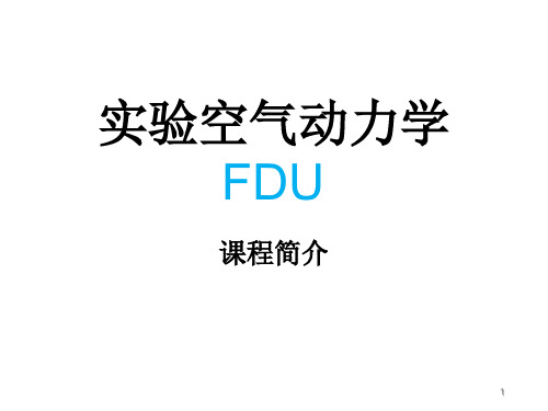 实验空气动力学FDU