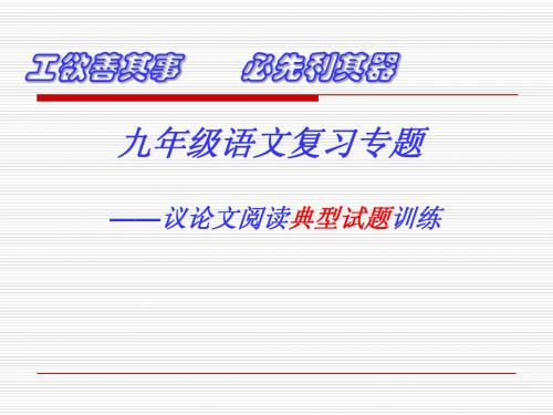 2013议论文阅读