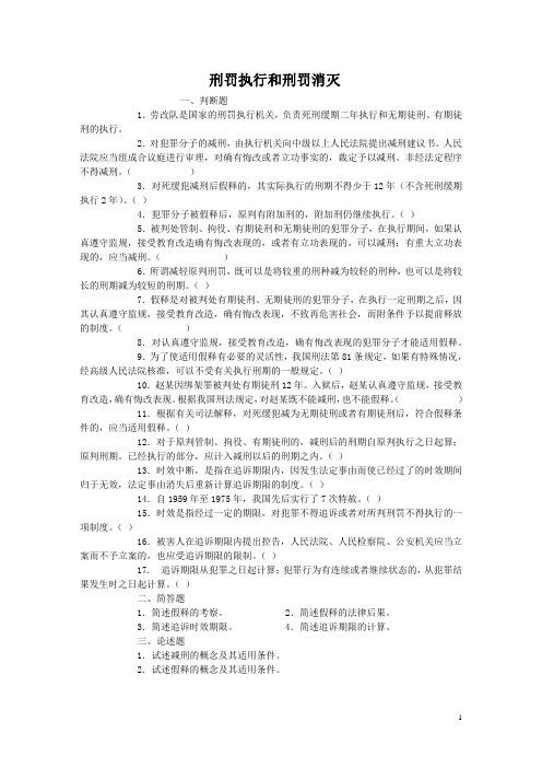 15刑罚执行消灭