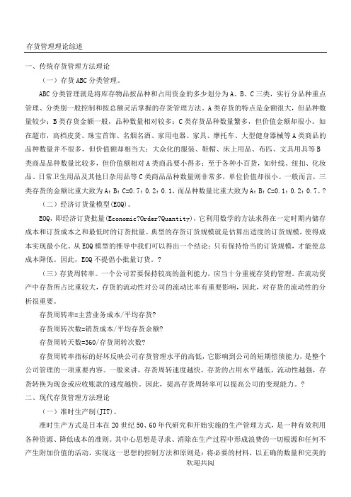 存货管理理论综述