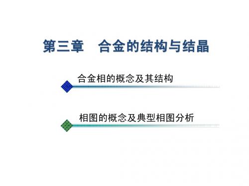 机械工程材料 第三章 合金的结构与结晶