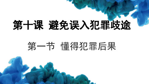 10.1 懂得犯罪的后果