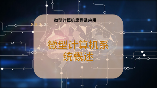微型计算机系统概述