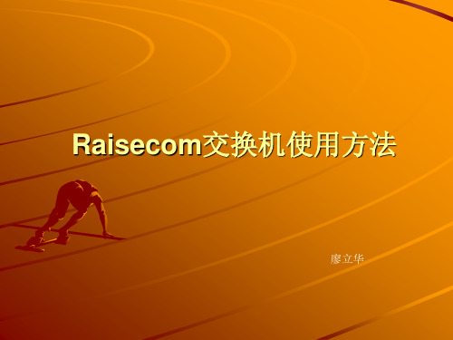 瑞斯康达交换机使用方法08年9月