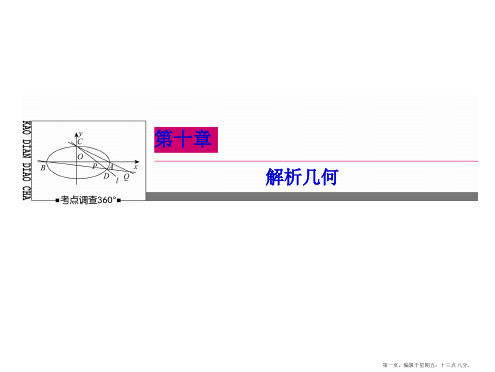 2015高考数学一轮课件：10-7抛物线