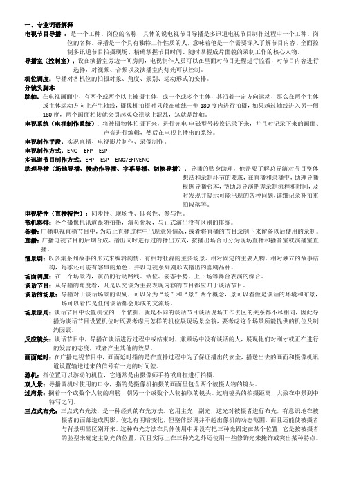 电视节目导播