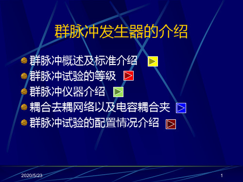 关于群脉冲的相关知识资料