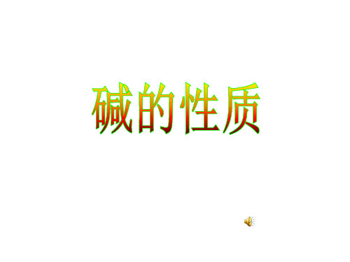 碱的性质PPT课件