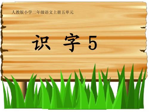 人教版小学语文二年级上册识字5PPT课件