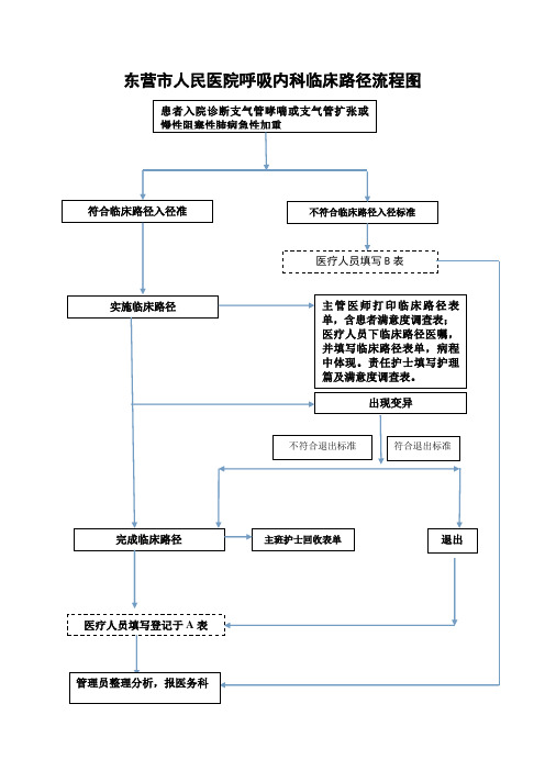 临床路径流程图