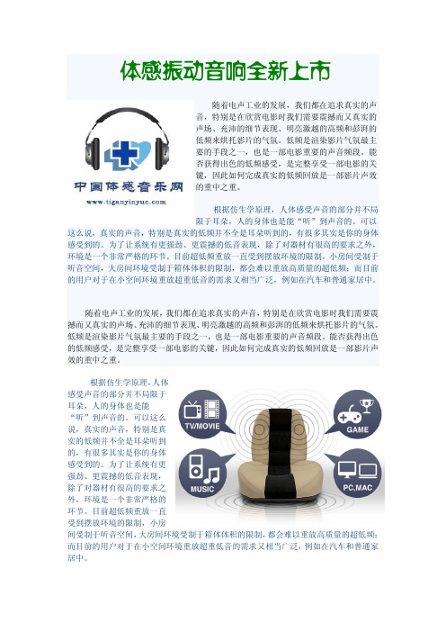 超低频音乐振动器：重新定义音乐内涵,给您打造一个超级震撼的家庭影院!