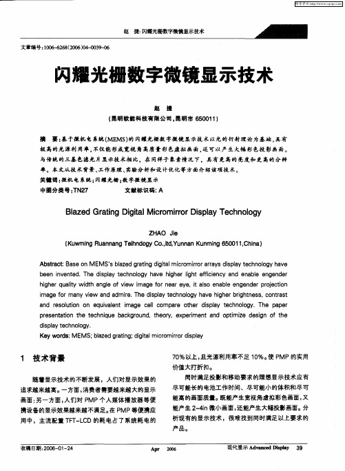 闪耀光栅数字微镜显示技术