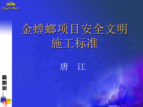 金螳螂安全文明施工标准