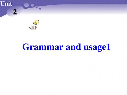 模块五U2Grammar现在分词