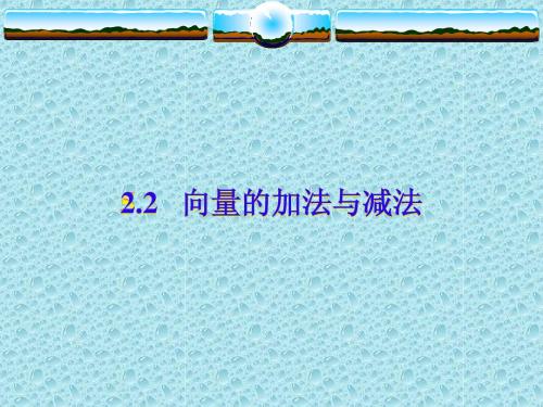 向量的加法与减法(课件)