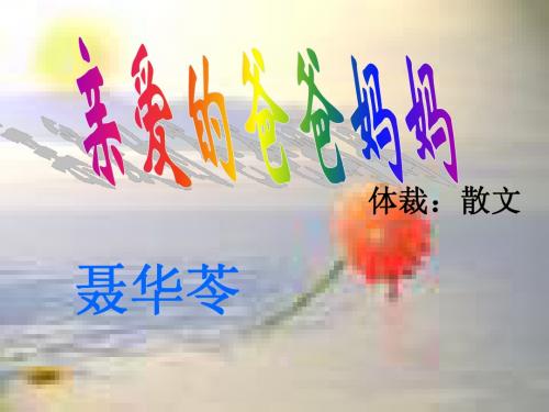 亲爱的爸爸妈妈3
