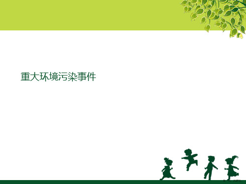 重大环境污染事件