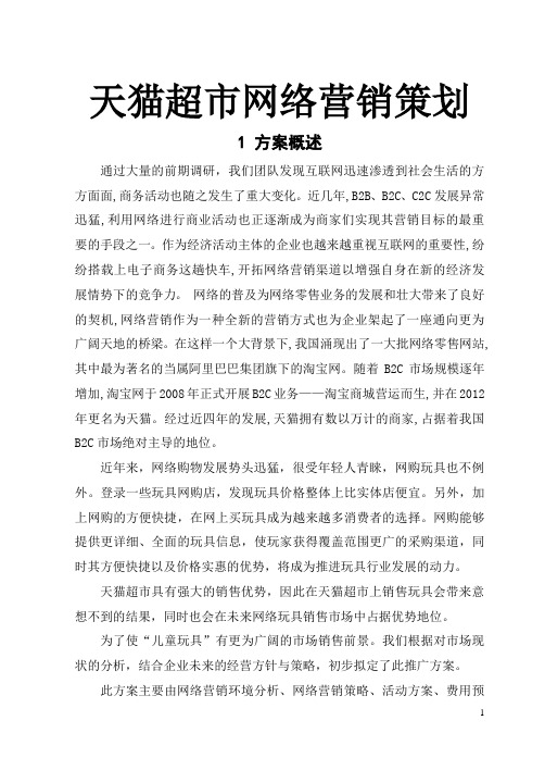 天猫超市网络营销策划