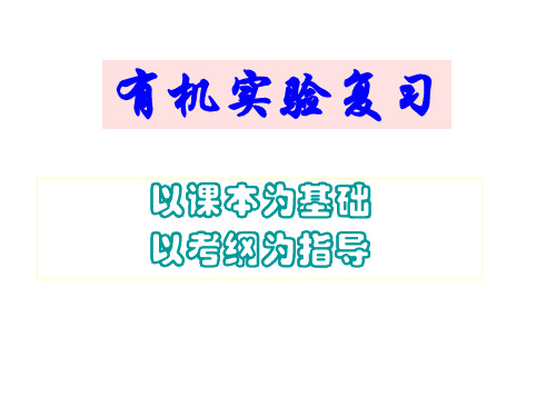 高三有机化学实验