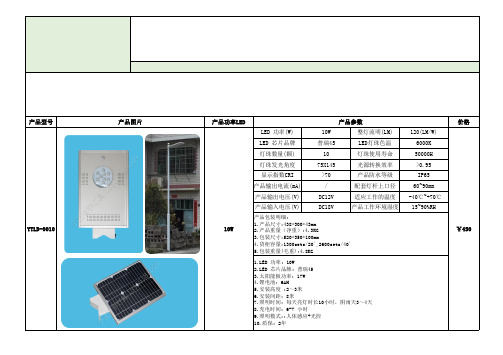 一体化太阳能路灯报价