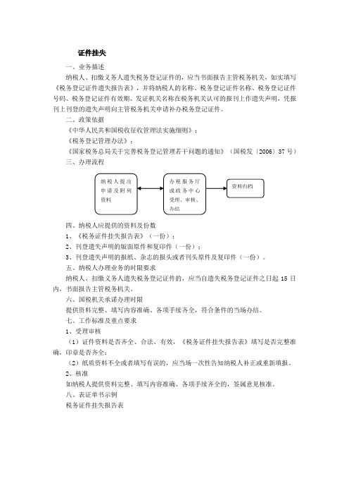 证件挂失