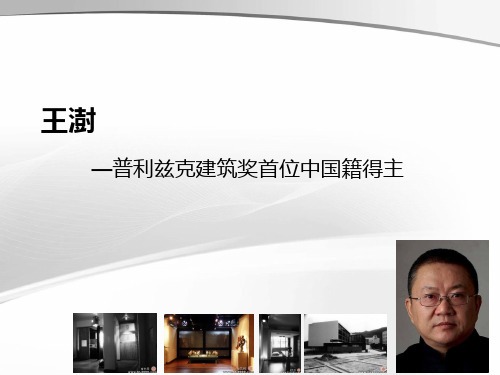 普利兹克建筑奖---王澍资料搜集