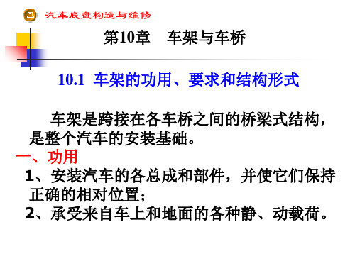 车架与车桥 ppt课件