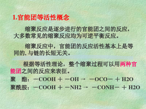 第一讲 聚合方法(3逐步聚合反应)