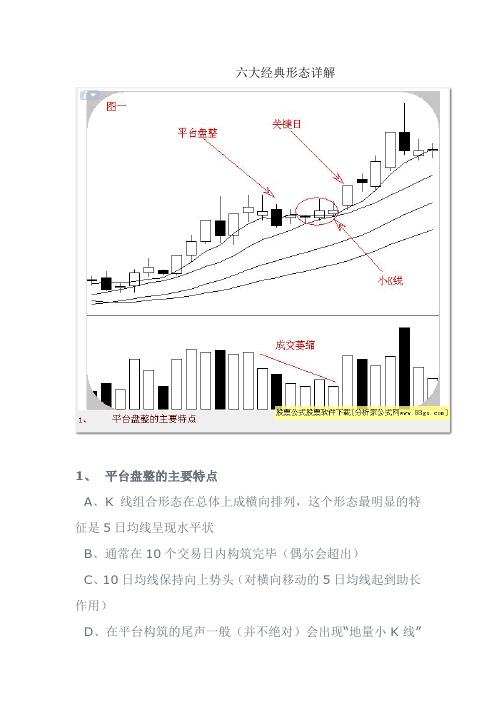 六大经典形态详解修订