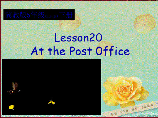五年级英语下册 unit3 lesson20(3)课件 