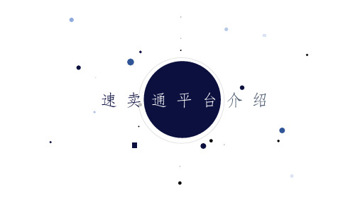 速卖通平台介绍