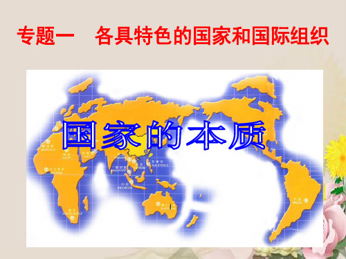 人教版选修三课件：1.1国家的本质课件(共22张PPT)