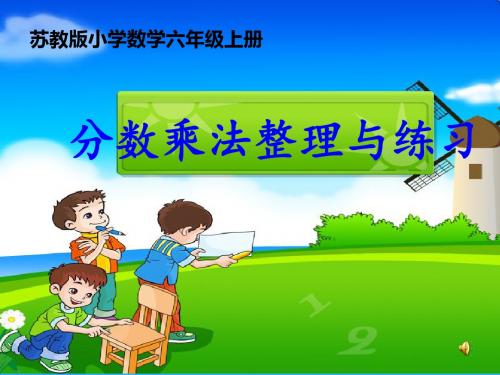 苏教版六年级数学(上册)第二单元分数乘法整理与练习1