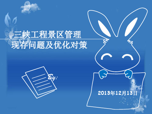 三峡大坝景区现存问题及优化对策可选方案一