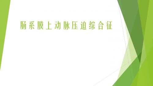 肠系膜上动脉压迫综合征1