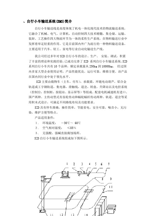 自行小车输送系统
