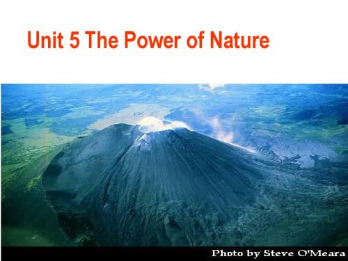 人教版高二英语选修6课件：Unit5 The Power of Nature (共47张PPT)