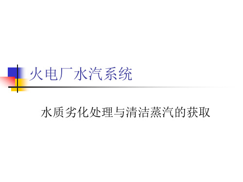 火电厂汽水系统解读