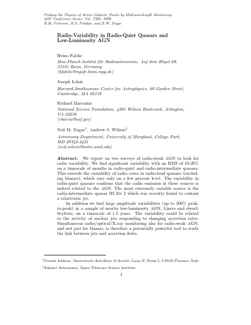 Radio-Variability in Radio-Quiet Quasars and Low-Luminosity AGN
