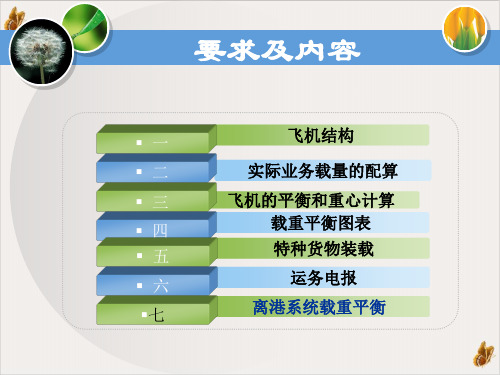 飞机载重平衡ppt课件