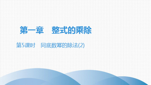 第5课时 同底数幂的除法PPT课件(北师大版)