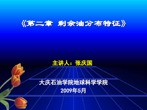 剩余油分布特征