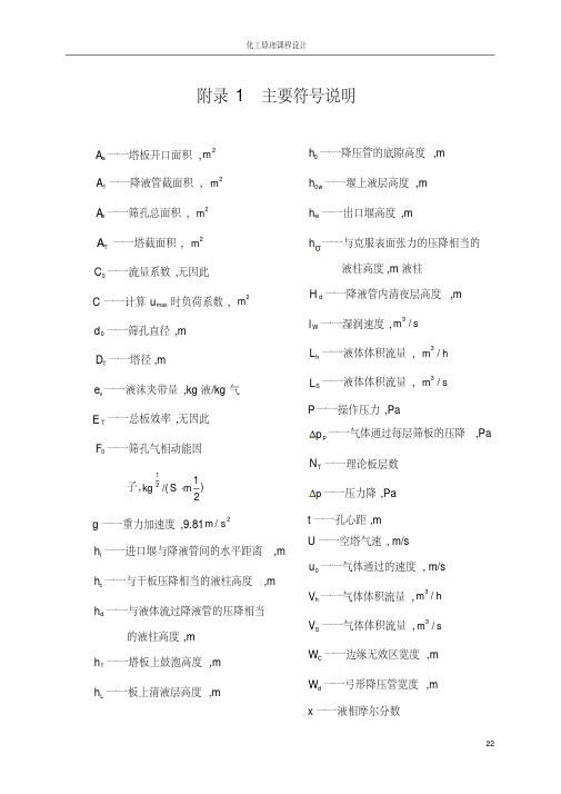 最后附录,各种符号含义及参考文献
