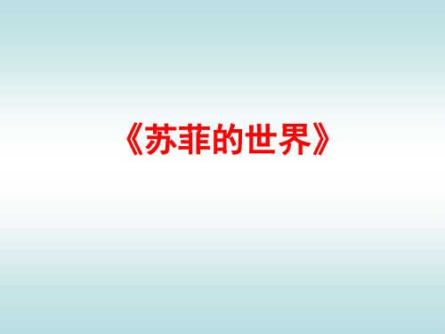 《苏菲的世界》