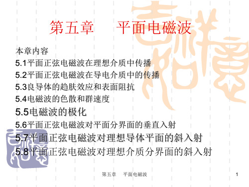 第五章 平面电磁波ppt课件