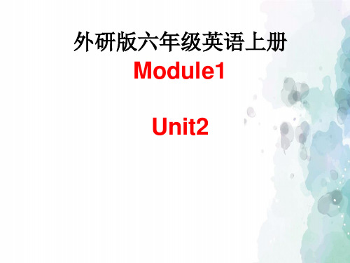 外研版(三起)-英语-六年级上册-Module 1 Unit 2 It's in the west.名师精选课件