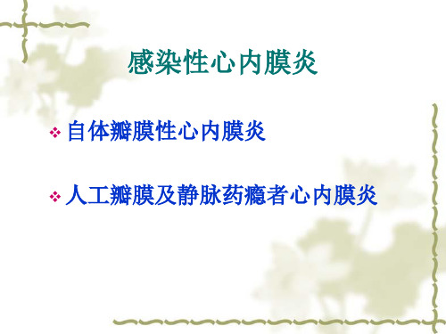 感染性心内膜炎ppt